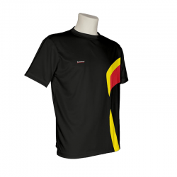 Tee-shirt de sport à col rond Redclear, entièrement personnalisable, modèle Nation (STS005-RN)