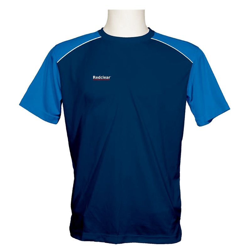Tee-shirt de sport à col rond Redclear, entièrement personnalisable, modèle Salva (STS001-RN)